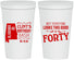 Personalized Birthday 22 oz Stadium Cups - 40th | 20050