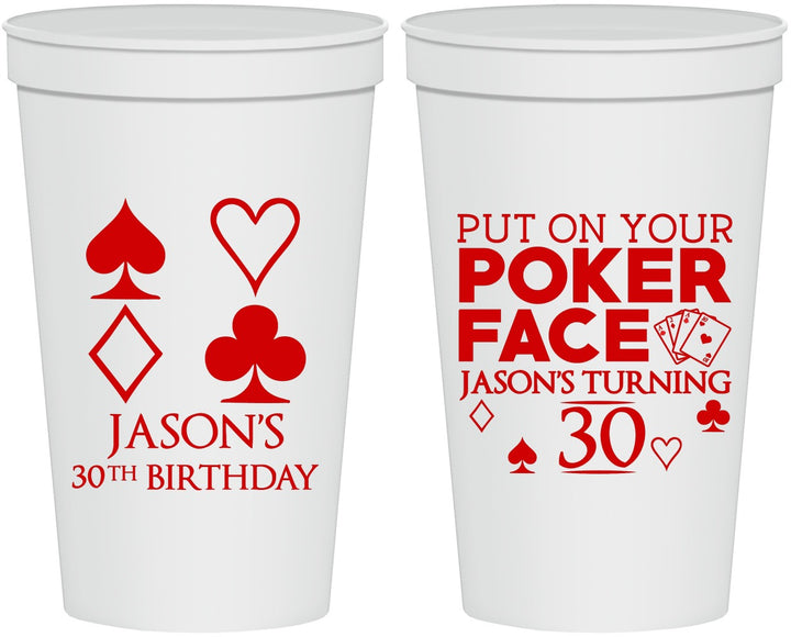 Personalized Birthday 22 oz Stadium Cups - 30th Las Vegas | 20062