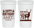 Personalized Birthday 22 oz Stadium Cups - 75th Hunting | 20063