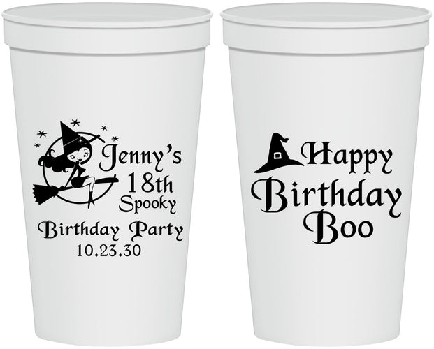 Personalized Birthday 22 oz Stadium Cups - 18th Halloween | 20081