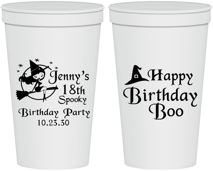 Personalized Birthday 22 oz Stadium Cups - 18th Halloween | 20081