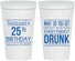 Personalized Birthday 22 oz Stadium Cups - 25th | 20094