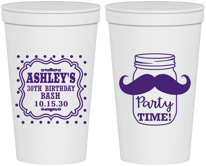 Personalized Birthday 22 oz Stadium Cups - 20th | 20096