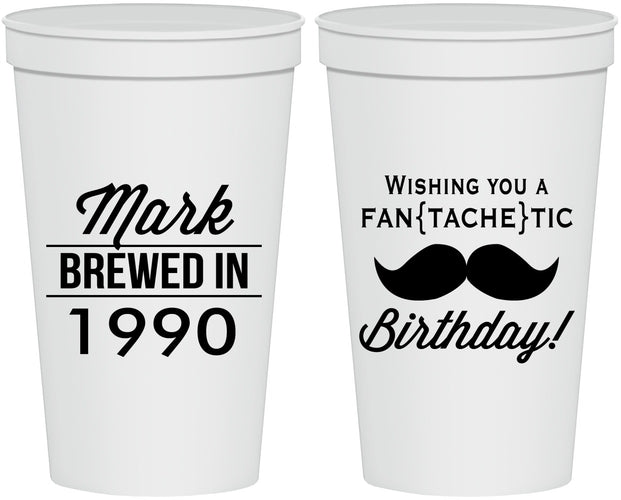 Personalized Birthday 22 oz Stadium Cups - 40th | 20119
