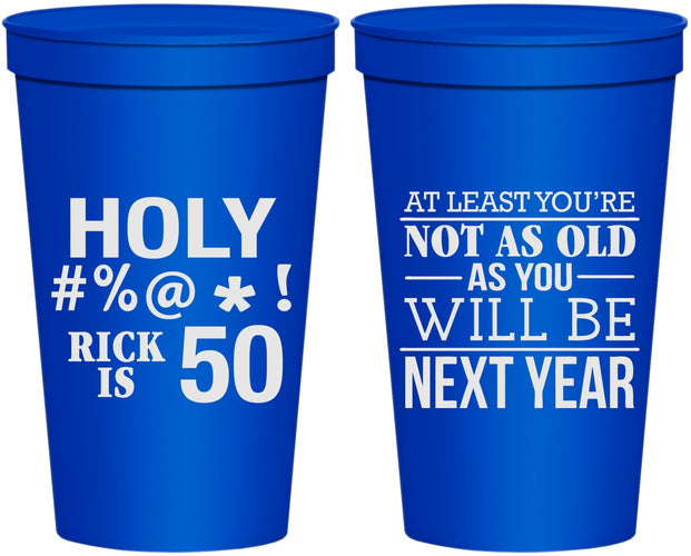 Personalized Birthday 22 oz Stadium Cups - 50th | 20120