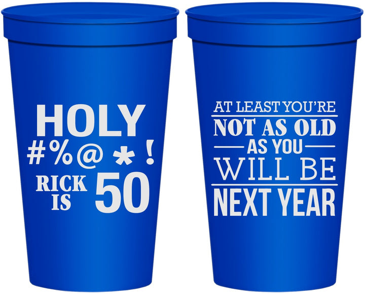 Personalized Birthday 22 oz Stadium Cups - 50th | 20120