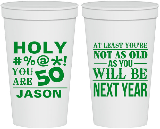 Personalized Birthday 22 oz Stadium Cups - 50th | 20122