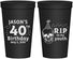 Personalized Birthday 22 oz Stadium Cups - 40th Rip Youth | 20141