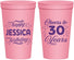 Personalized Birthday 22 oz Stadium Cups - Cheers To 30 Years | 20142