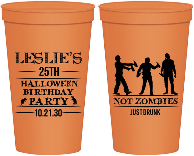 Personalized Birthday 22 oz Stadium Cups - 25th Halloween | 20143