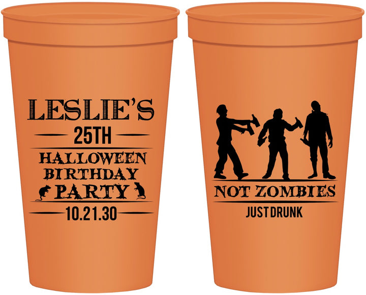 Personalized Birthday 22 oz Stadium Cups - 25th Halloween | 20143