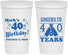 Personalized Birthday 22 oz Stadium Cups - Cheers To 40 Years | 20162