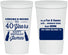 Personalized Birthday 22 oz Stadium Cups - Cheers Beers To 40 Years | 20165