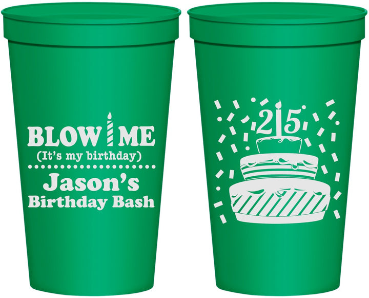 Personalized Birthday 22 oz Stadium Cups - 25th | 20169
