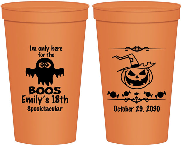 Personalized Birthday 22 oz Stadium Cups - 18th Halloween | 20199
