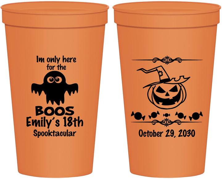 Personalized Birthday 22 oz Stadium Cups - 18th Halloween | 20199