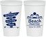 Personalized Birthday 22 oz Stadium Cups - 65th Beach | 20210