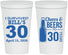 Personalized Birthday 22 oz Stadium Cups - Cheers Beers To 30 Years | 20214