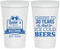 Personalized Birthday 22 oz Stadium Cups - 30th | 20218