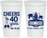 Personalized Birthday 22 oz Stadium Cups - 40th Beach | 20226