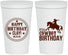 Personalized Birthday 22 oz Stadium Cups - Cowboy | 20229