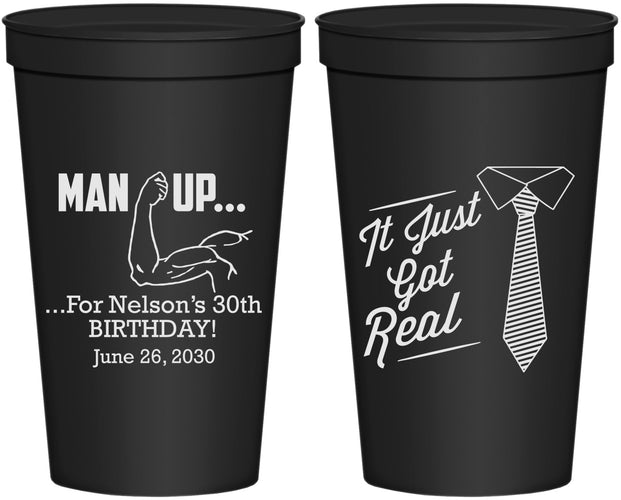 Personalized Birthday 22 oz Stadium Cups - 30th | 20234