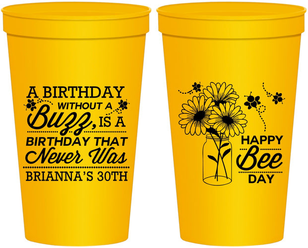 Personalized Birthday 22 oz Stadium Cups - 30th | 20255