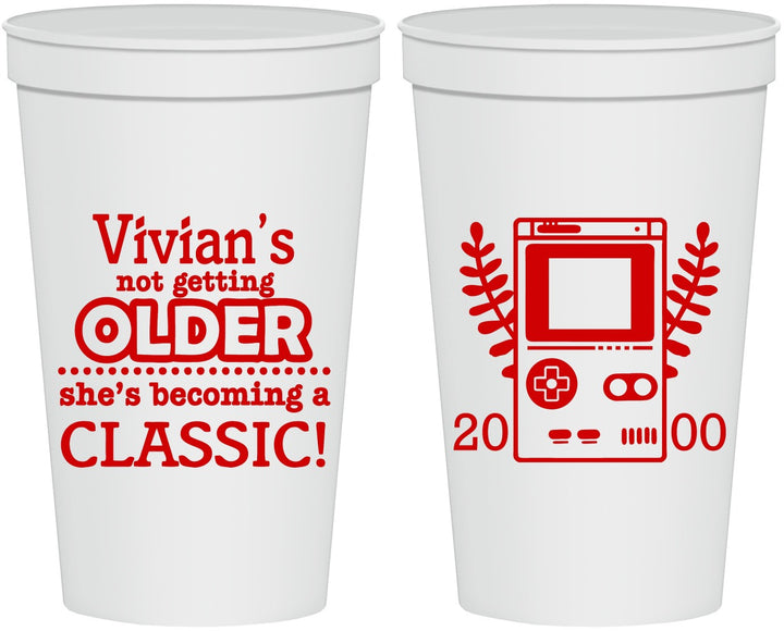 Personalized Birthday 22 oz Stadium Cups - 30th Video Games | 20267
