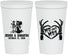 Personalized Wedding 22 oz Stadium Cups - Mr And Mrs Skeleton | 204