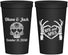 Personalized Wedding 22 oz Stadium Cups - Mr And Mrs Sugar Skull | 205
