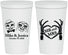 Personalized Wedding 22 oz Stadium Cups - Mr And Mrs Halloween | 206