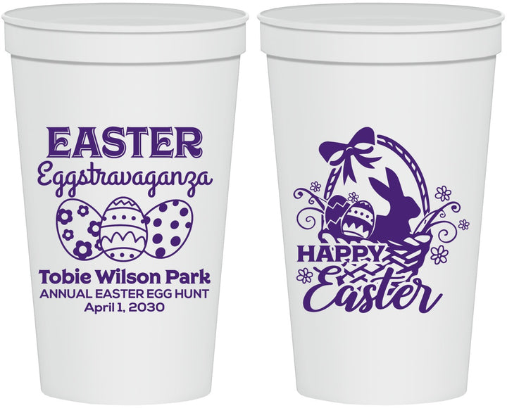 Personalized Easter 22 oz Stadium Cups - Easter Bunny | 210008