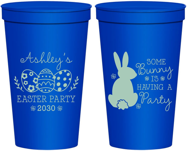 Personalized Easter 22 oz Stadium Cups - Bunny Eggs | 210017