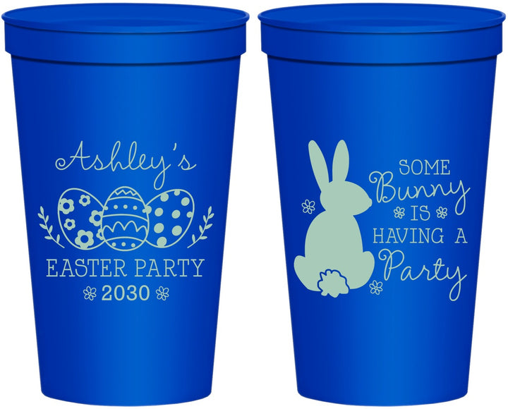 Personalized Easter 22 oz Stadium Cups - Bunny Eggs | 210017