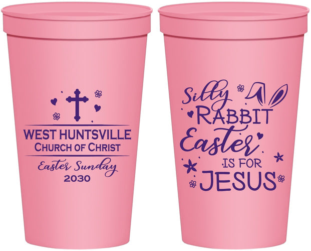 Personalized Easter 22 oz Stadium Cups - Easter Is For Jesus | 210022
