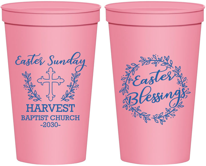 Personalized Easter 22 oz Stadium Cups - Easter Sunday Church | 210023