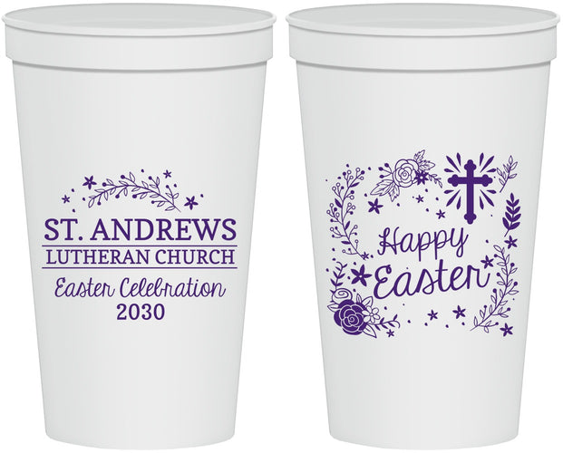 Personalized Easter 22 oz Stadium Cups - Easter Sunday | 210028