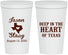 Personalized Wedding 22 oz Stadium Cups - Deep In The Heart Of Texas | 214