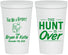 Personalized Wedding 22 oz Stadium Cups - The Hunt Is Over | 216