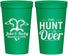 Personalized Wedding 22 oz Stadium Cups - The Hunt Is Over Duck | 217