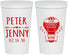 Personalized Wedding 22 oz Stadium Cups - Hot Air Balloon | 219