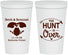 Personalized Wedding 22 oz Stadium Cups - The Hunt Is Over Deer | 220