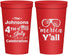 Personalized 4th Of July 22 oz Stadium Cups - Merica Yall | 220034