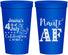 Personalized 4th Of July 22 oz Stadium Cups - Nautical Anchor | 220035