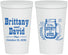 Personalized Wedding 22 oz Stadium Cups - The Hunt Is Over Mason Jar | 223