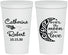Personalized Wedding 22 oz Stadium Cups - Over The Moon In Love | 224