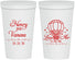 Personalized Wedding 22 oz Stadium Cups - Hot Air Balloon | 225