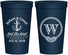 Personalized Wedding 22 oz Stadium Cups - Monogram Nautical | 226
