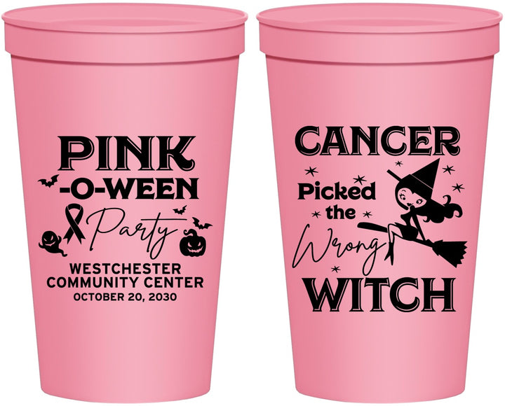 Personalized Awareness 22 oz Stadium Cups - Wrong Witch | 230010