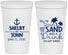 Personalized Wedding 22 oz Stadium Cups - Sun Sand Drink In My Hand | 233